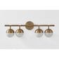 Troy Lighting Enson 4-Light Bath Vanity in Patina Brass, , large
