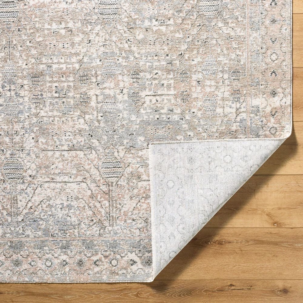 Surya Poetry Cream, Light Slate, Sage, Light Sage, Tan and Slate 6&#39;7&quot; x 9&#39;6&quot; Area Rug, , large