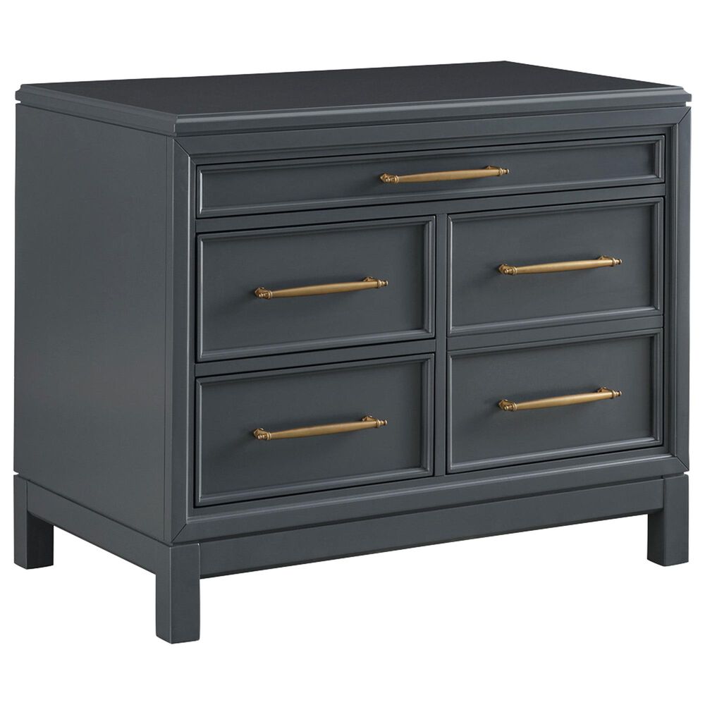 Riva Ridge Alexander 3-Piece Executive Desk with Door Bookcase and Combo File Set in Midnight, , large