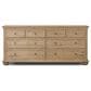 Four Hands Geoffrey 8-Drawer Dresser in Worn Oak, , large