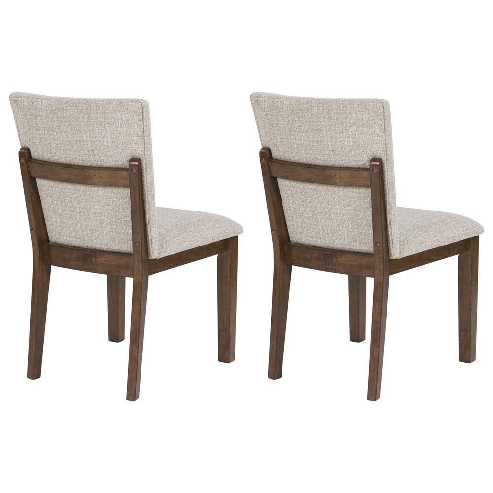 Ashley Kraeburn Dining Chair Set of 2 in Beige and Brown, , large
