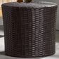 Hearth and Haven Kingstown Outdoor Barrel Side Table in Brown, , large