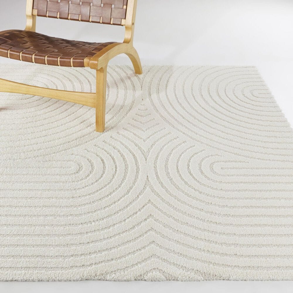 Balta Rugs Caserio 6&#39;7&quot; Square Cream Area Rug, , large