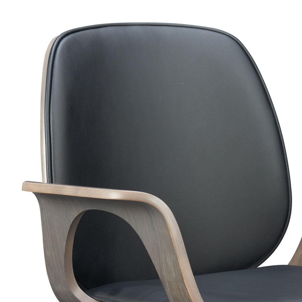 Zuo Modern Ali Office Chair in Black and Brown, , large