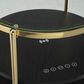Ashley Nedman Accent End Table with Speaker in Black and Gold, , large