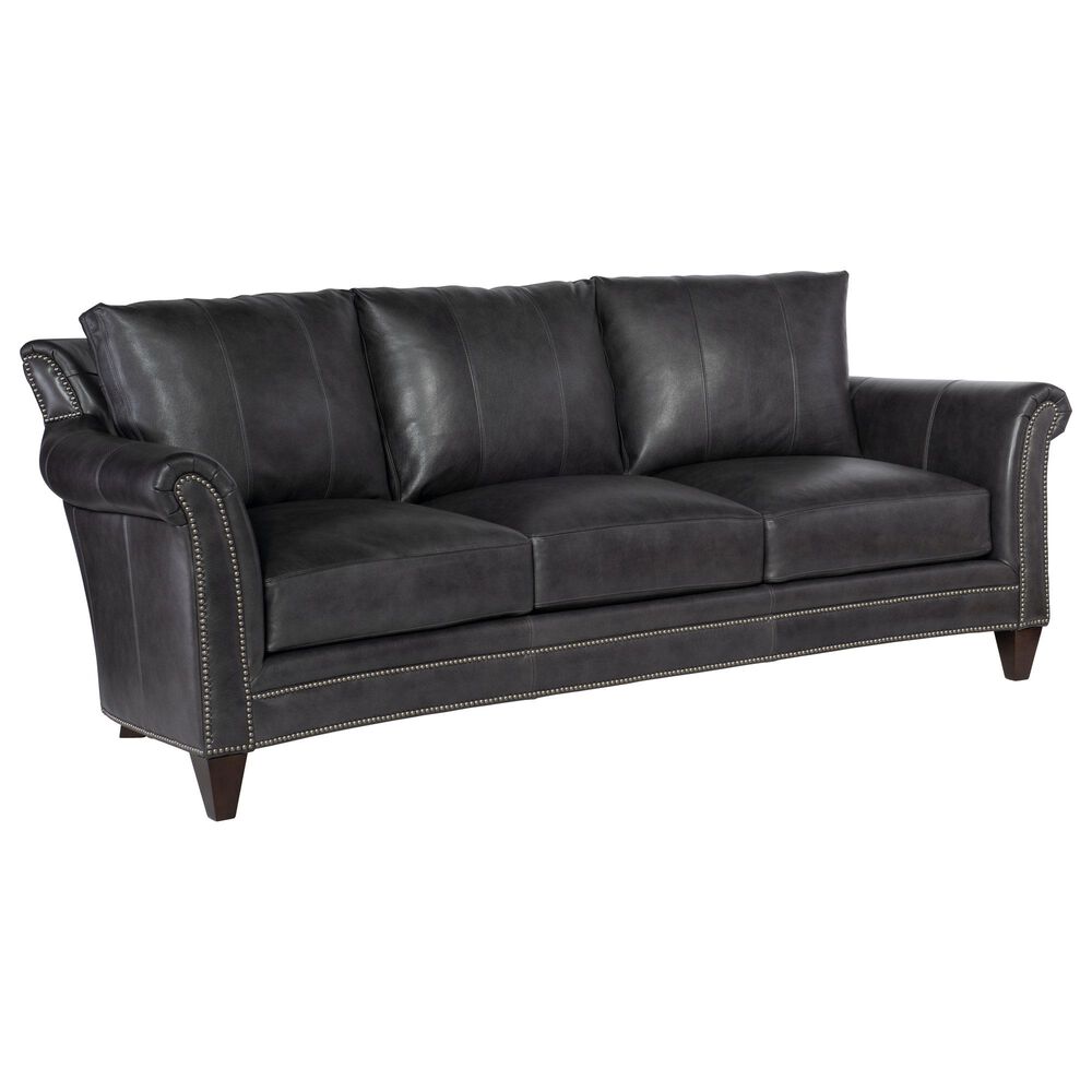 Bradington-Young Richardson Stationary Sofa 8-Way Tie in Charcoal, , large
