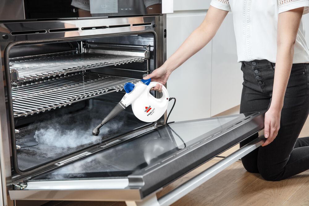 Bissell Steam Shot Handheld Steam Cleaner &amp; Sanitizer in White, , large