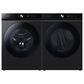 Samsung Bespoke 5.3 Cu. Ft. Front Load Washer and 7.6 Cu. Ft. Electric Dryer Laundry Pair with Stacking Kit in Brushed Black, , large