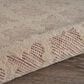 L&R Resources Sinuous Pin Dot 6" Round Ivory and Rose Area Rug, , large