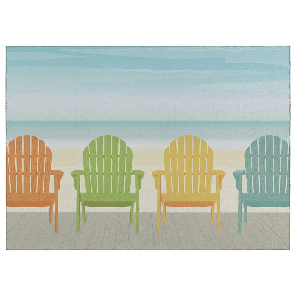 Dalyn Rug Company Harbor 10" x 14" Poolside Indoor/Outdoor Area Rug, , large
