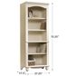 Sauder Harbor View 5-Shelf Library in Antiqued White, , large