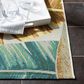 Safavieh Barbados Tropical Botanical 3"3" x 5" Gold and Green Indoor/Outdoor Area Rug, , large