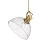 Golden Lighting Hines Large Pendant Light with Seeded Glass in Brushed Champagne Bronze, , large