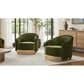 Jennifer Taylor Home Serena Barrel Accent Chair in Olive Green, , large