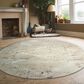 Radici USA Davide Geometric 5"3" Round Beige Area Rug, , large