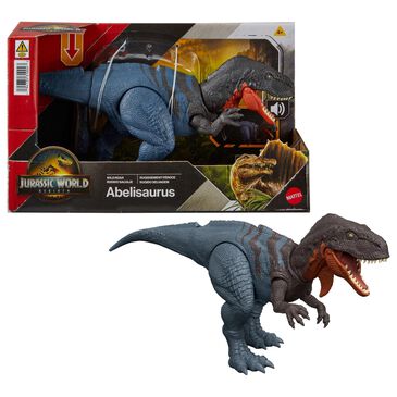 Jurassic World Abelisaurus Wild Roar Dinosaur Action Figure in Multicolor, , large