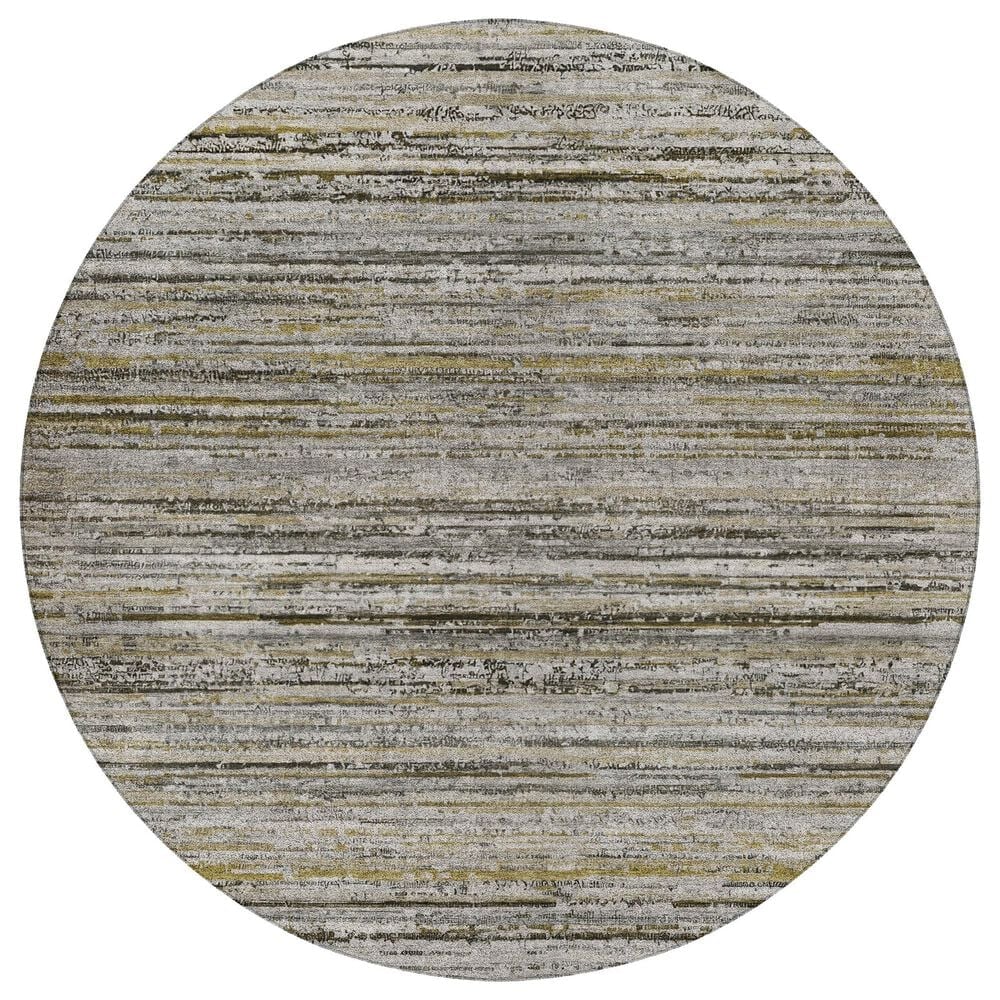 Dalyn Rug Company Kochi KC3 Pewter 8" Round Area Rug, , large