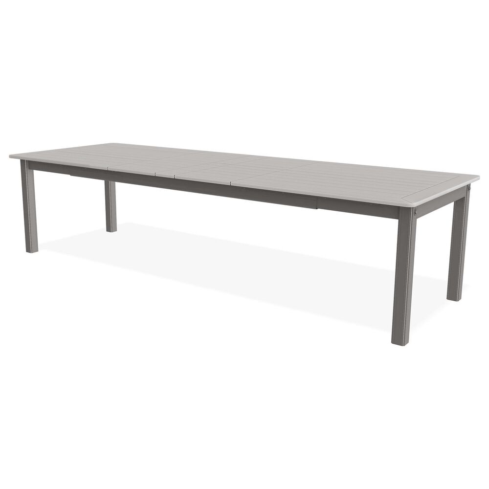 Telescope Rectangular Extension Dining Table in Warm Grey - Table Only, , large