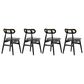 Dayton Colbert Side Chair in Black and Natural (Set of 4), , large