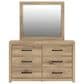 Ashley Brozmont Dresser and Mirror in Natural Brown, , large