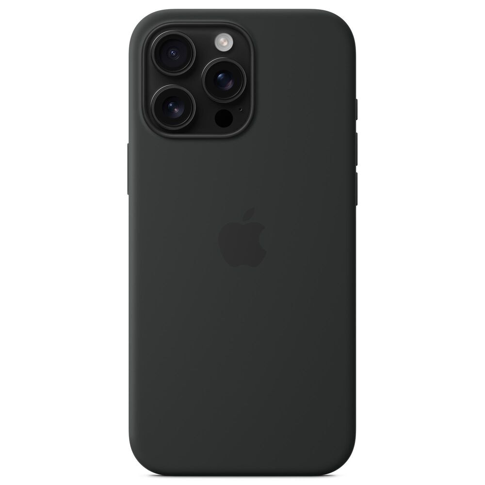Apple Silicone Case with MagSafe for iPhone 16 Pro Max in Black, , large