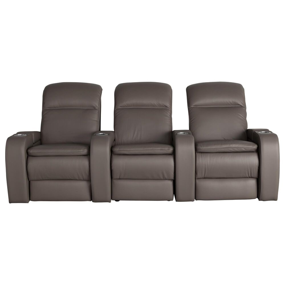 Style Expressions 3 Piece Leather Match Power Home Theater Set in Bali Marble, , large