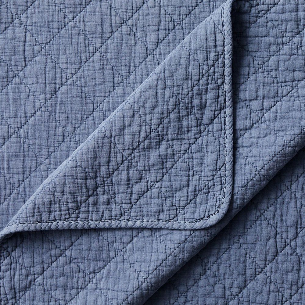HiEnd Accents Stonewashed 3-Piece King Quilt Set in French Blue, , large