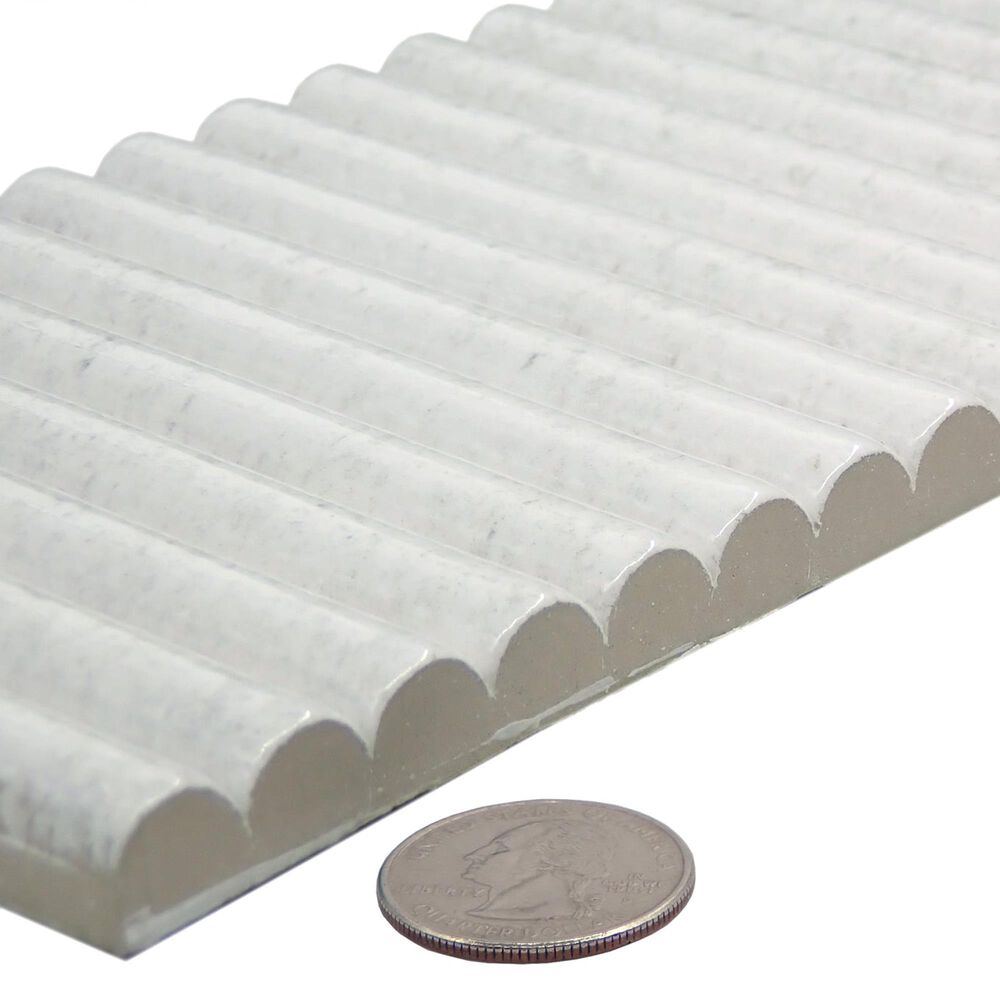 Emser Pagoni White 4&quot; x 9&quot; Porcelain Tile, , large