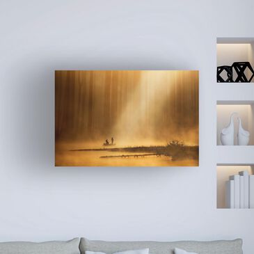 Timberlake Takashi Suzuki "Golden silence" 16" x 24" Canvas Art, , large