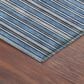 Dalyn Rug Company Soft Essentials Striped Denim 1"8" x 2"6" Indoor/Outdoor Area Rug, , large