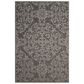 Nourison Damask DAS01 5" x 7" Grey Area Rug, , large