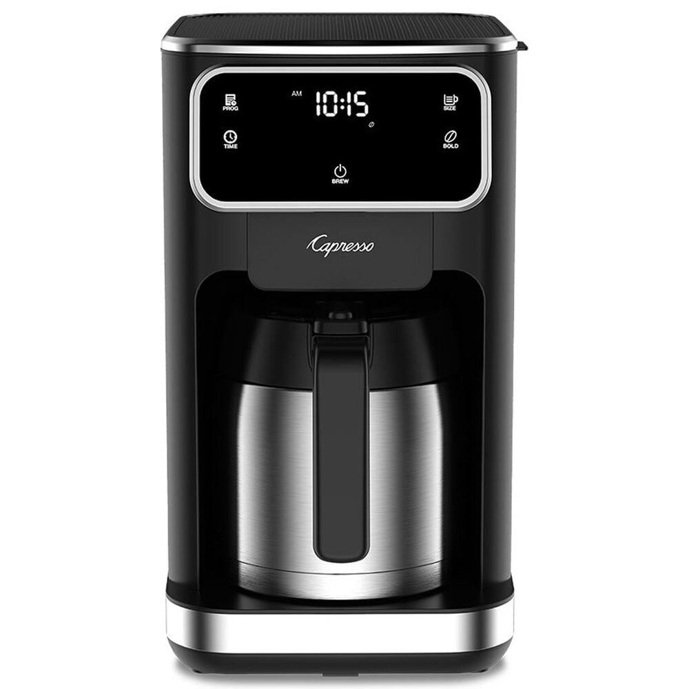 Jura 10-Cup Thermal Replacement Carafe with Lid for Model 496.05 in Stainless Steel and Black, , large