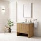 James Martin Vanities Hudson 36" Single Bathroom Vanity in Light Natural Oak with 3 cm Eternal Jasmine Pearl Quartz Top and Rectangular Sink, , large
