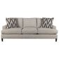 Bernhardt Addison Stationary Sofa in White and Cream, , large