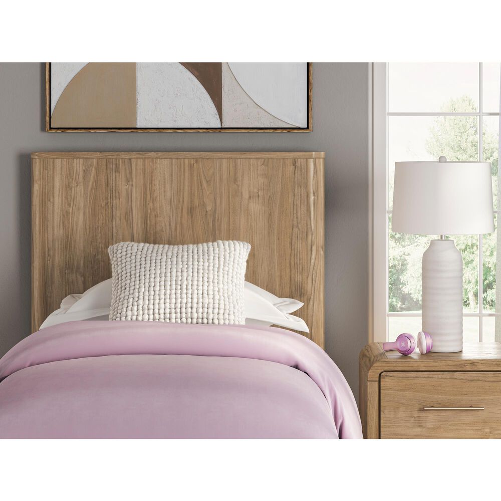 Ashley Gramburg 4 Piece Twin Panel Bedroom Set in Warm Brown, , large
