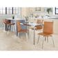 Lumisource Mason Swivel Side Chair with Camel Upholstered in Brushed Stainless Steel (Set of 2), , large