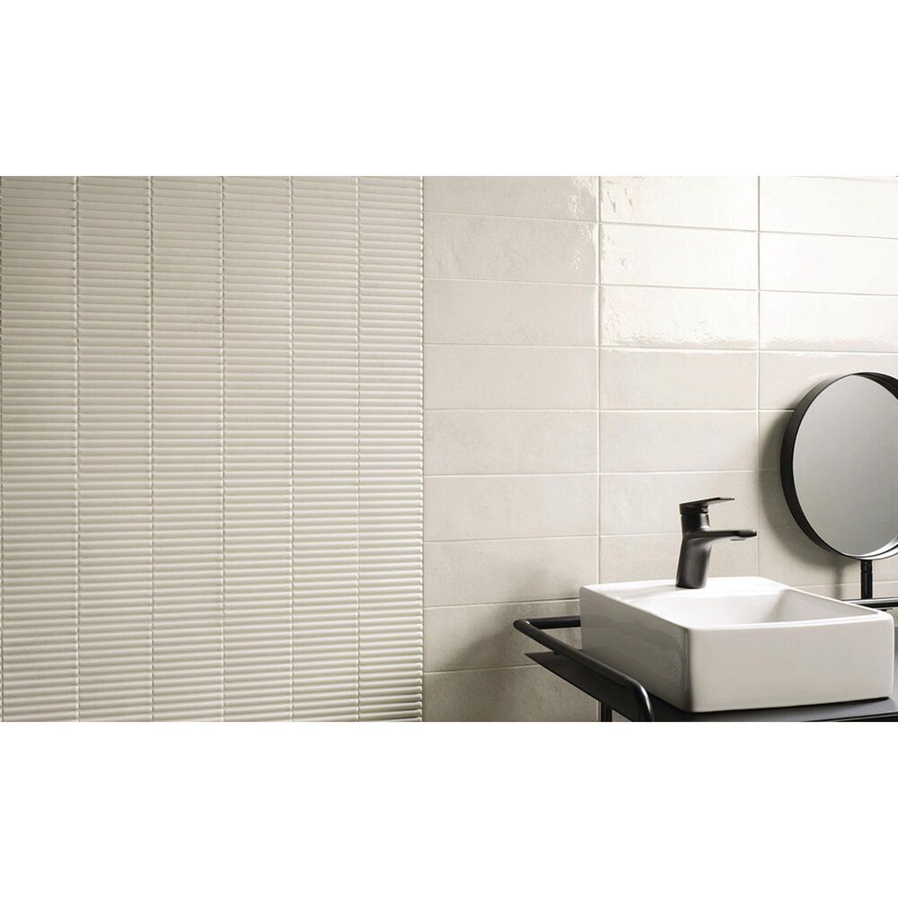 Emser Pagoni White 4&quot; x 9&quot; Porcelain Tile, , large
