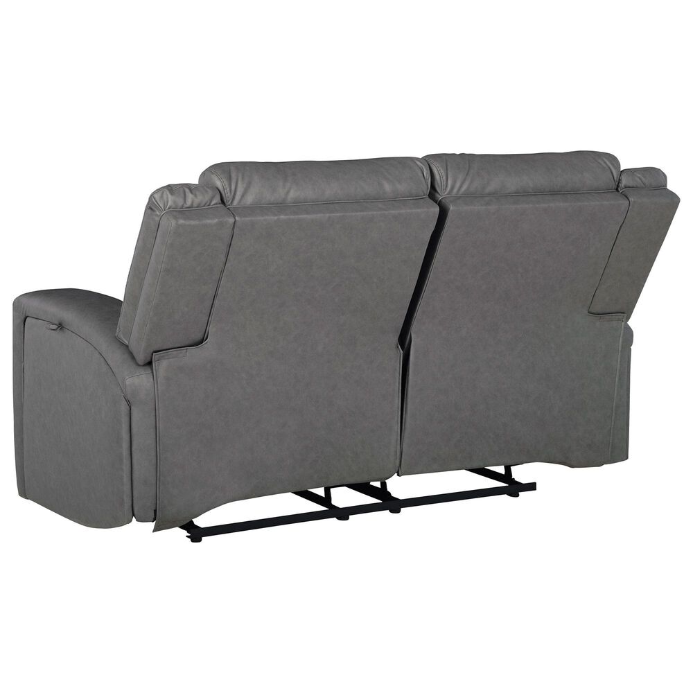 Ashley Brixworth Reclining Loveseat in Slate, , large