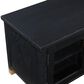 Steve Silver Furniture Yves 64" TV Stand in Ebony and Brushed Brass, , large