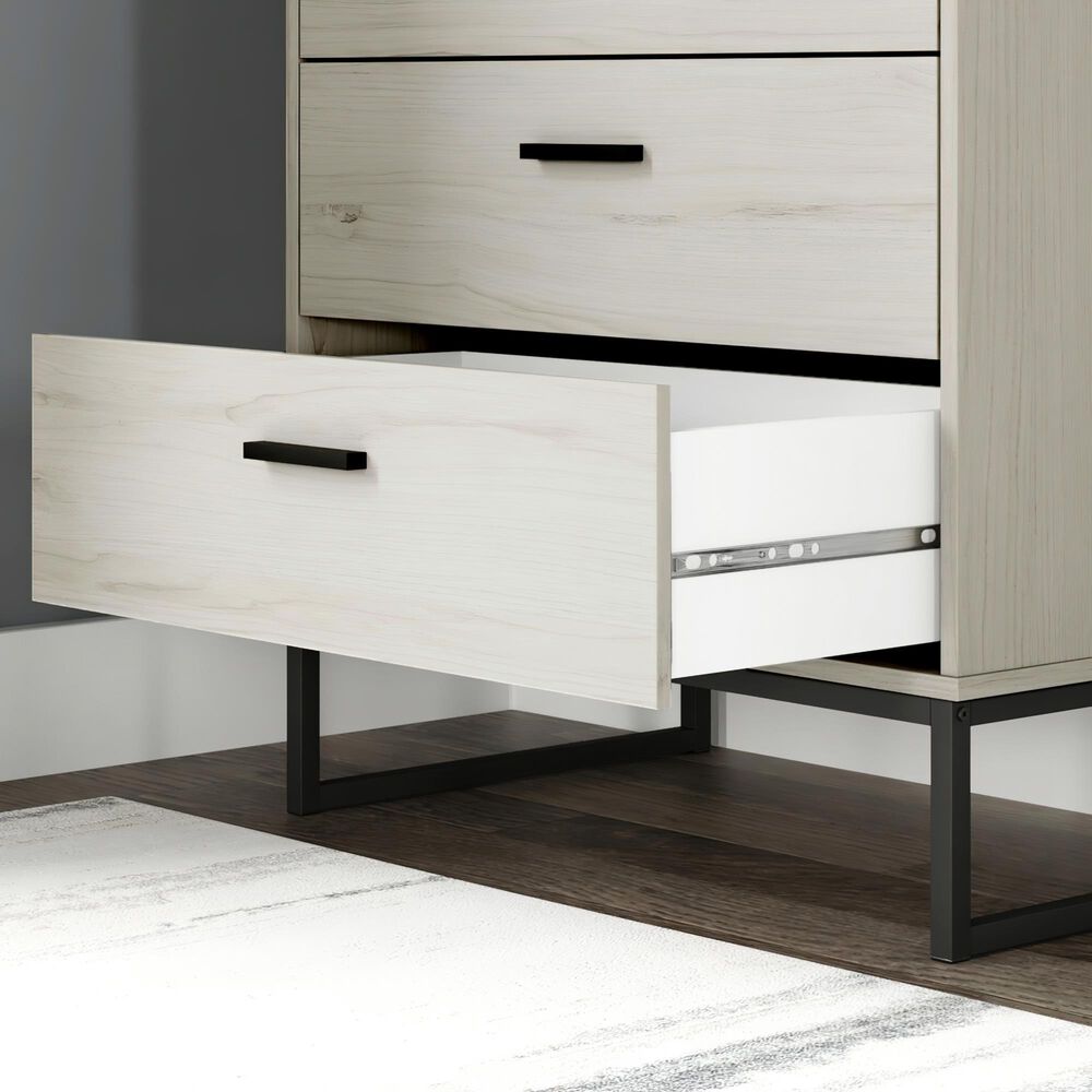 Ashley Socalle 5-Drawer Chest in Light Natural, , large
