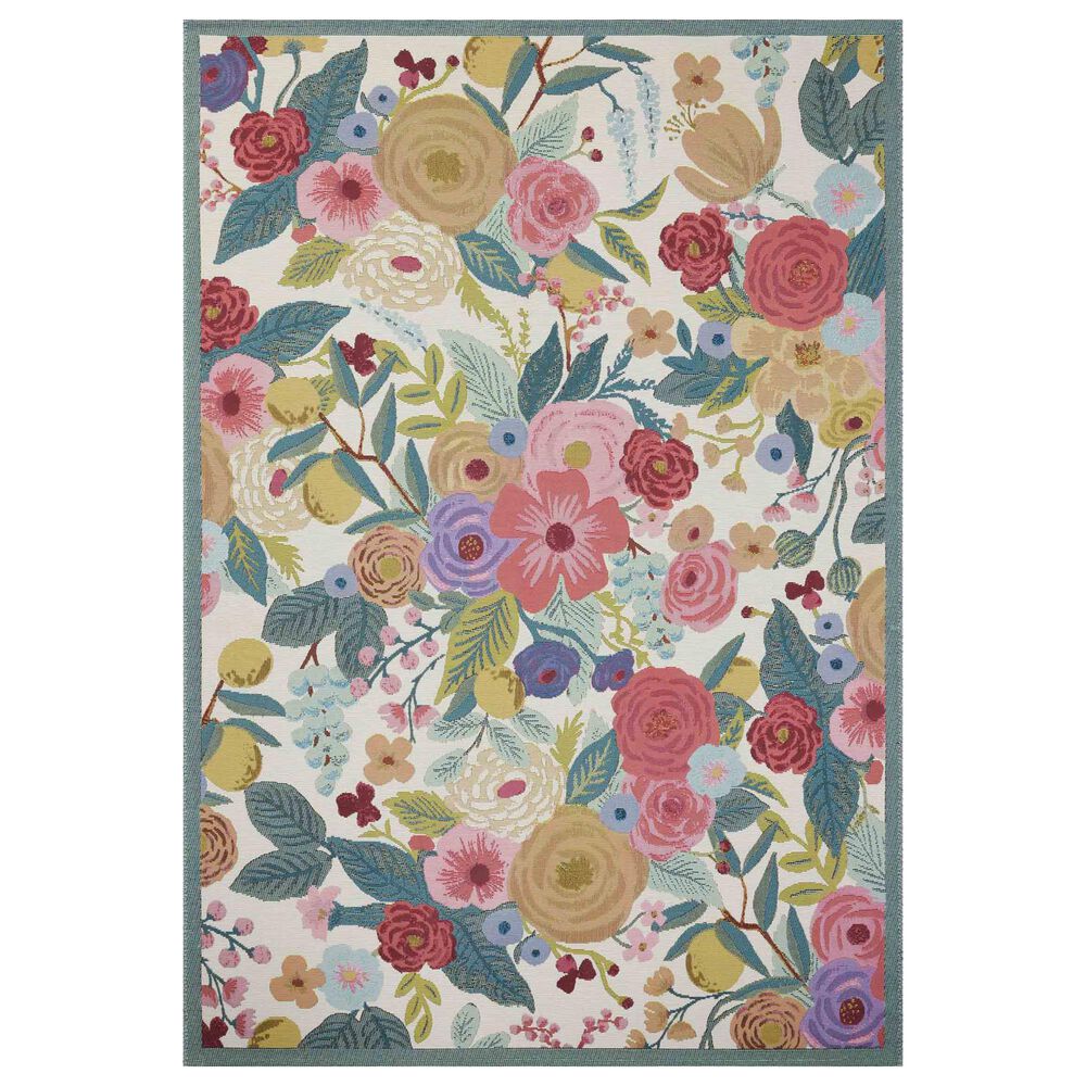 Rifle Paper Co Perennial Garden Party 2"5" x 3"11" Rose and Multicolor Area Rug, , large