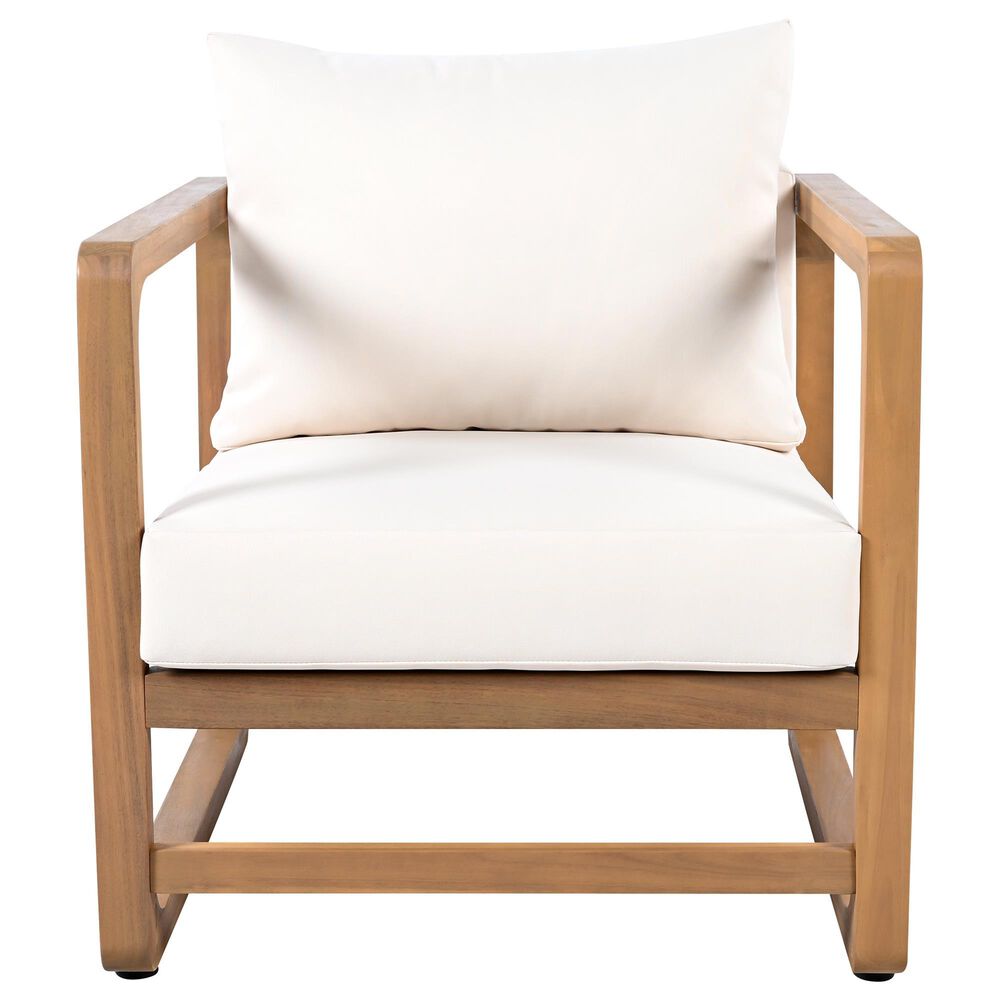 Hearth and Haven Outdoor Club Chair with Oversized Seat and Cushions in Beige, , large