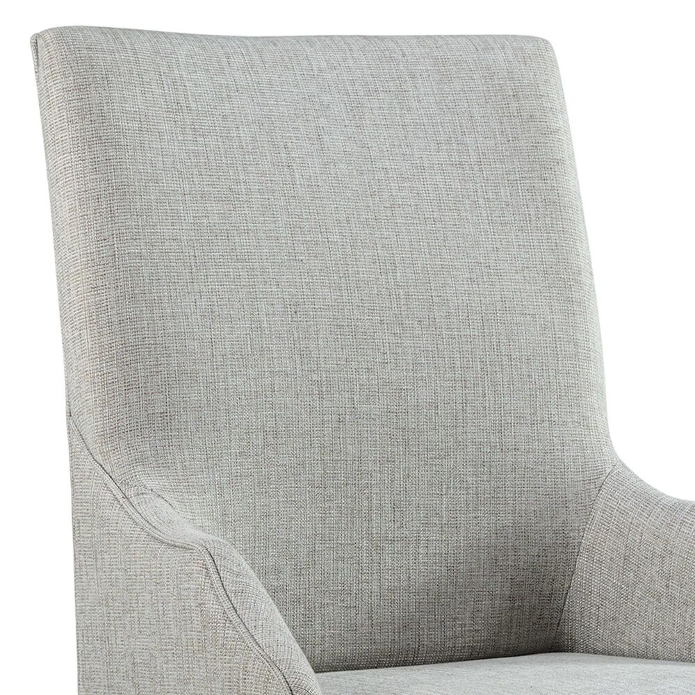 Mayberry Hill Montrose Side Chair with Light Grey Fabric in Espresso, , large