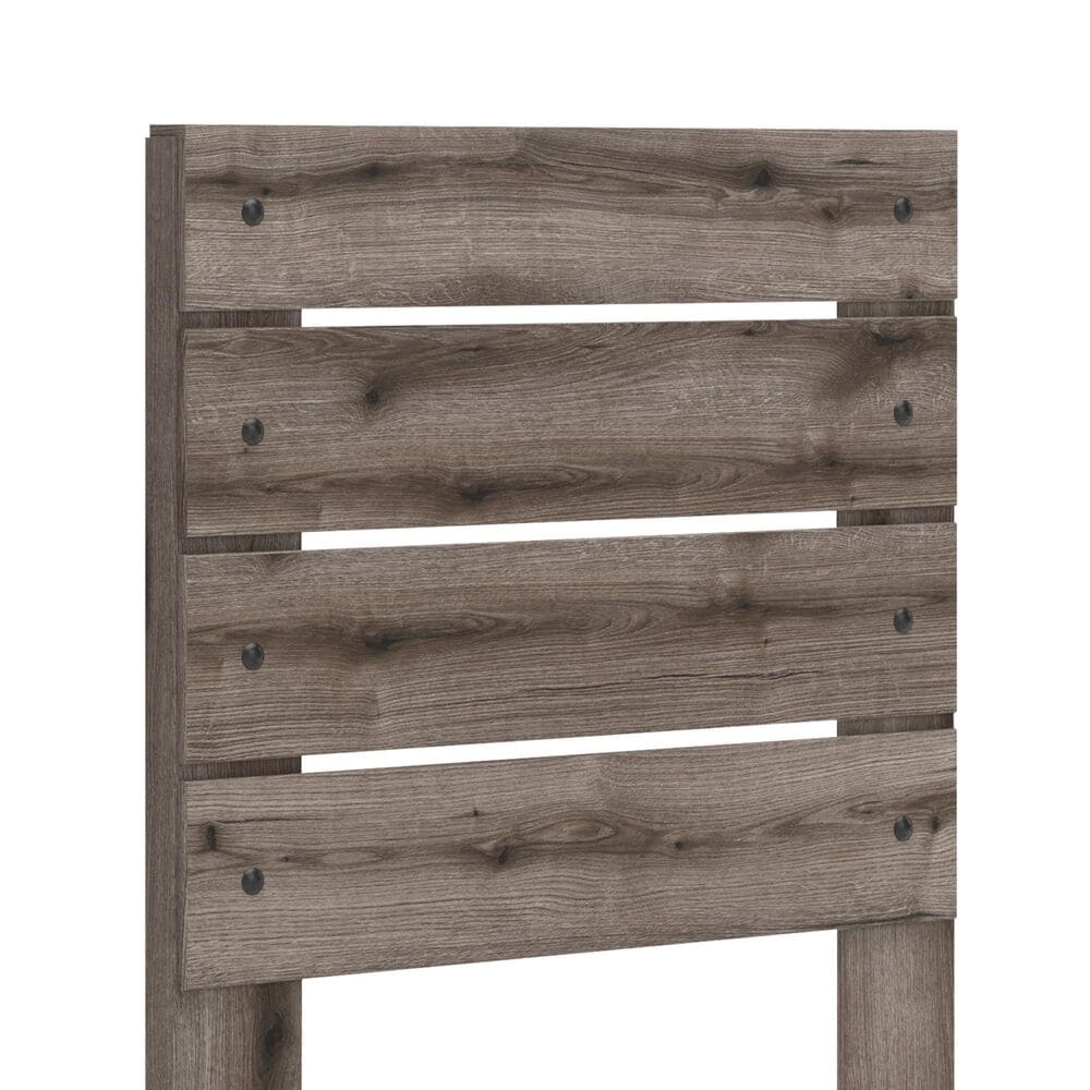 Ashley Graystorm Twin Panel Bed in Brown Gray, , large