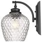 Golden Lighting Adeline 1-Light Wall Sconce in Matte Black, , large