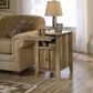 Sauder Dakota Pass Side Table in Craftsman Oak, , large