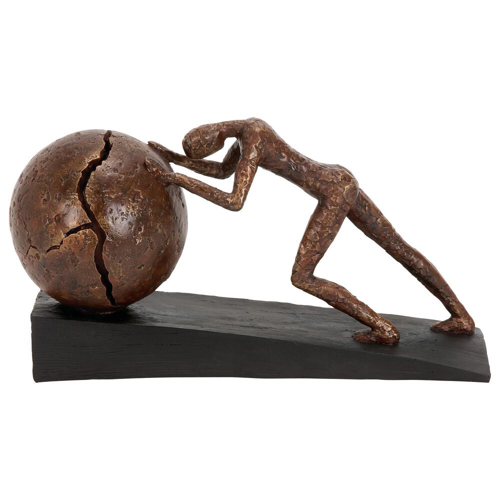 Maple and Jade 8" Sculpture in Brown, , large