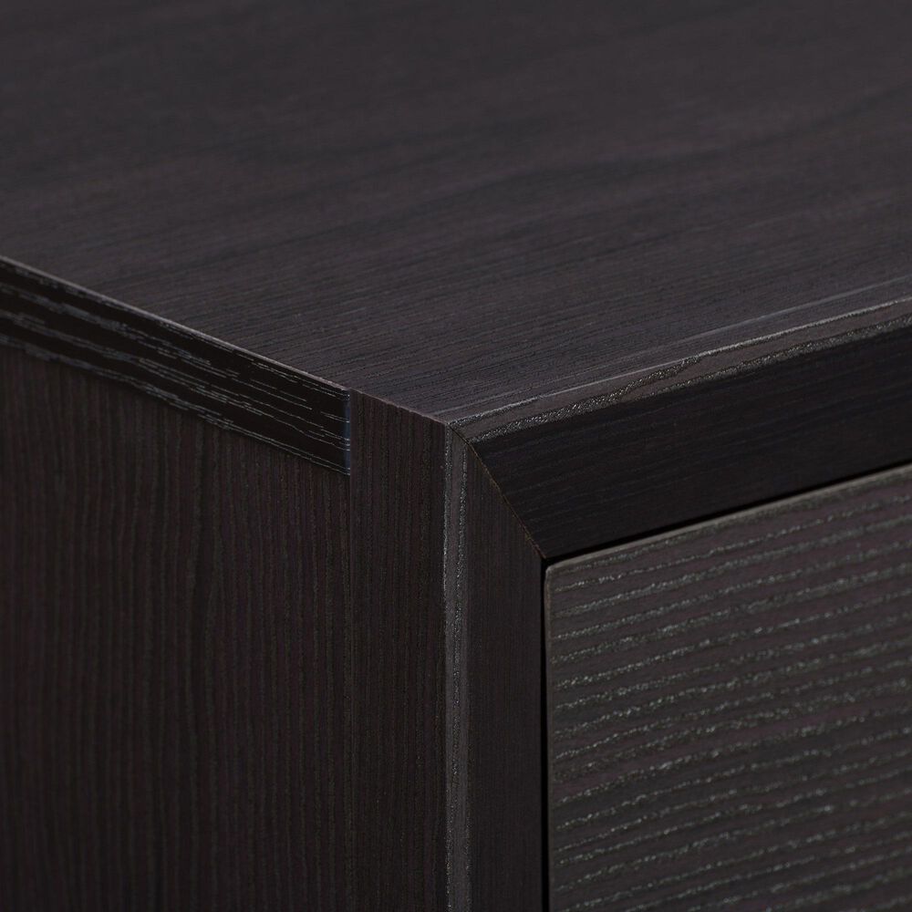 CorLiving Newport 1 Drawer Nightstand in Black Oak, , large