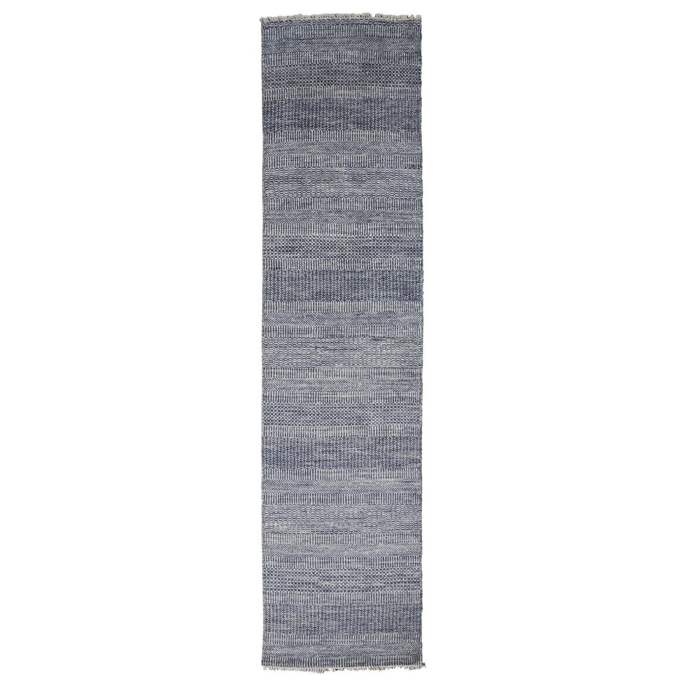 Feizy Rugs Janson I6062 2'6" x 10' Navy and Silver Runner, , large