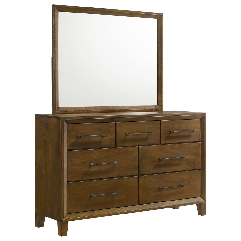 New Heritage Ballard 4 Piece Wood Queen Panel Bedroom Set in Walnut, , large